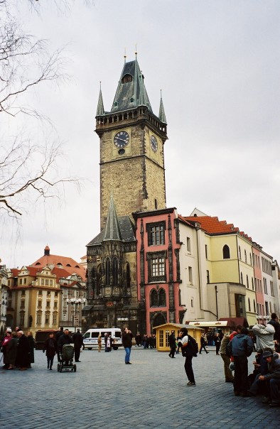 Prague square tower